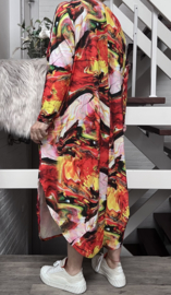 Taffi Laura viscose jurk met zakken stretch