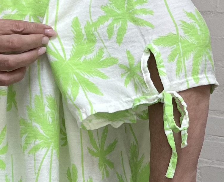 ITALIA oversized viscose A-lijn zomer jurk