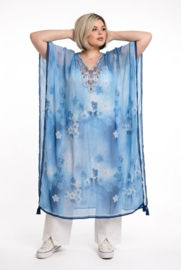 ONE OF A KIND  viscose zomer poncho/tuniek ( extra groot)