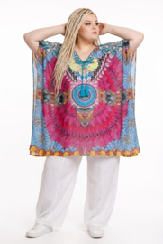 ONE OF A KIND  viscose zomer poncho/tuniek