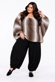 LIVANS alpaga/wolmix  oversized gebreide top stretch /in meerdere kleuren