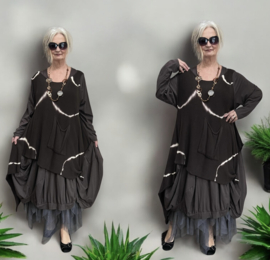 Moonshine de modieuze kleuring oversized  gebreide tuniek/top