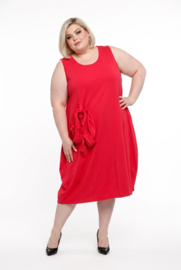 Moonshine katoen A-lijn jurk stretch