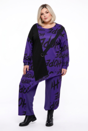 FUNKY DIVA  oversized viscose mix A-lijn tuniek stretch
