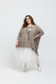Mercy oversized katoen top stretch /in meerdere kleuren