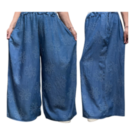 Moonshine jeans tencel wijde broek apart