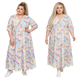 Vincenzo Allocca oversized viscose  BOHO A-lijn jurk apart