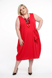 Moonshine katoen A-lijn jurk stretch