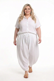 ITALIA MODA oversized mousseline katoen broek apart/in meerdere kleuren