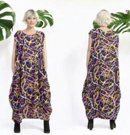 AKH oversized linnen/viscose  ballonjurk apart