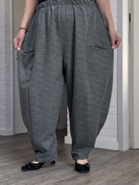 Moonshine punta viscose ballonbroek apart stretch grijs