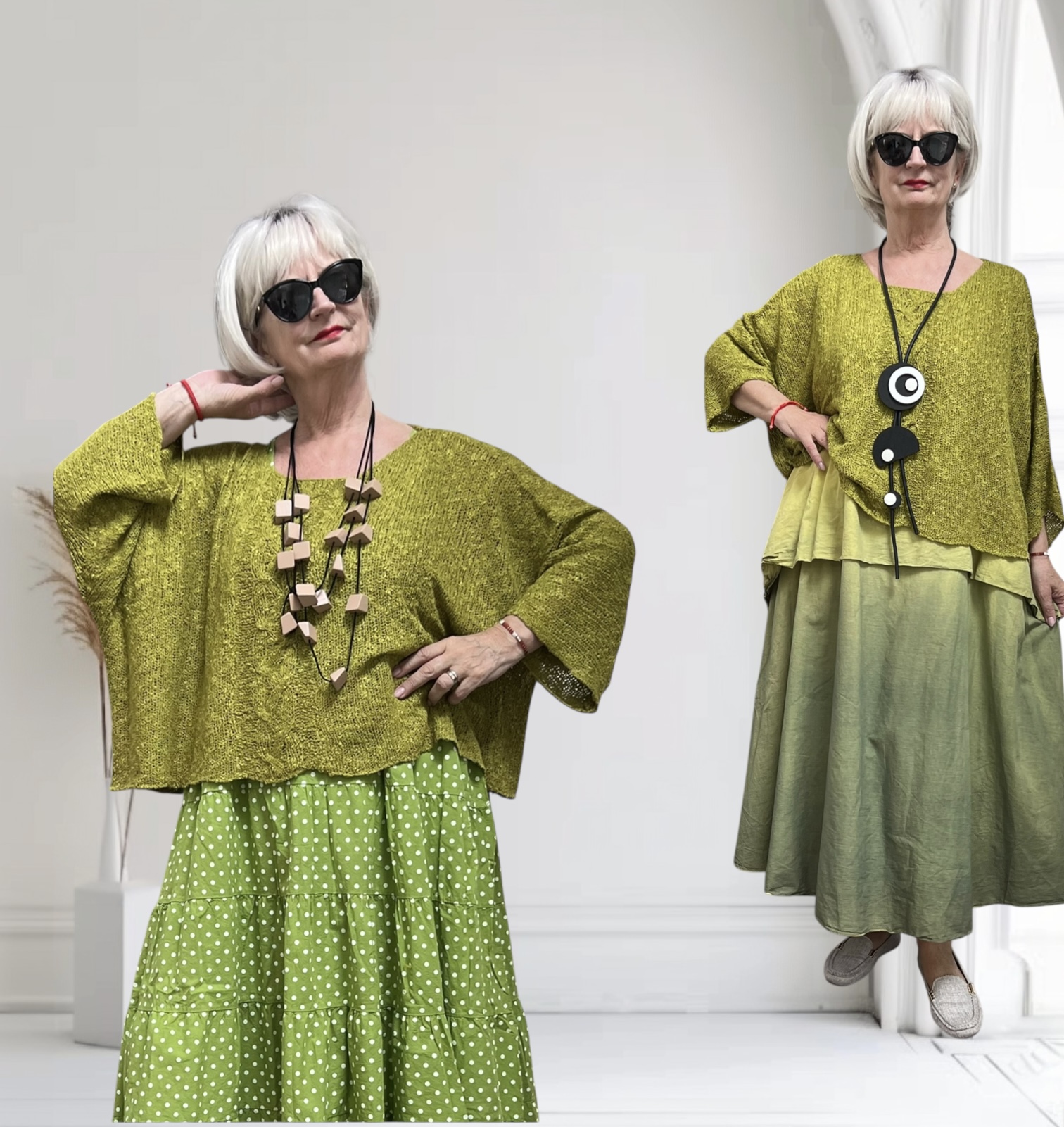 MB katoen/acryl oversized zacht  gebreide top stretch /in meerdere kleuren