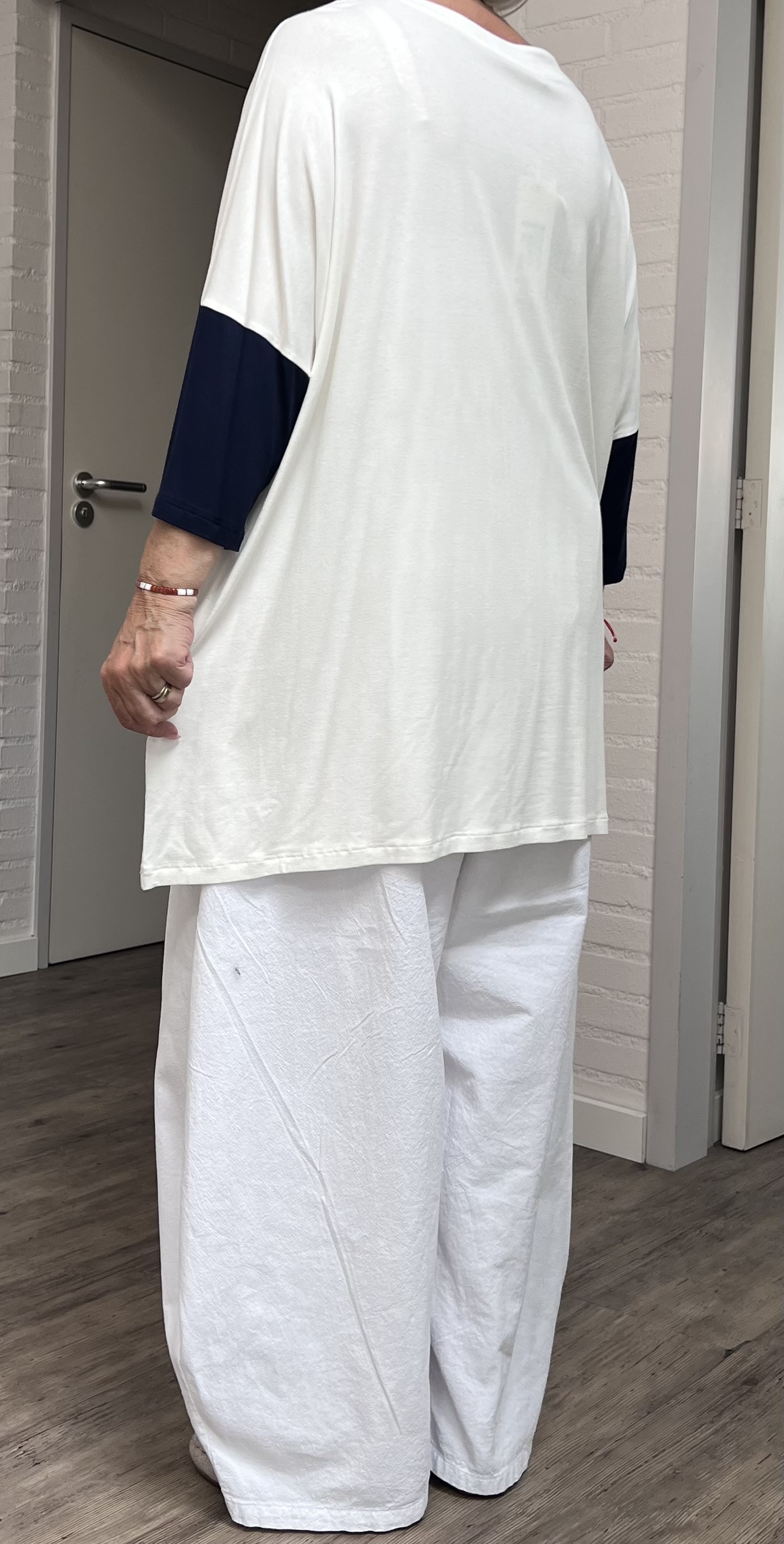 Zedd Plus viscose top met ketting stretch