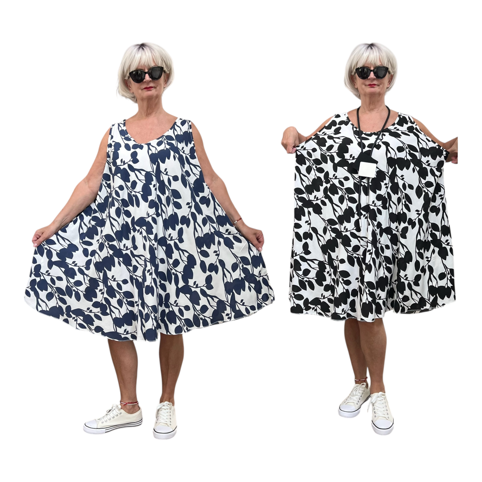 ITALIA oversized viscose A-lijn zomer jurk/in meerdere kleuren