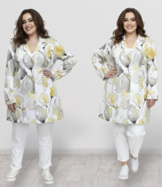 Ophilia premium kwaliteit katoen viscose A-lijn blazer/vest  stretch