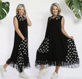 AKH viscose A-lijn jurk apart stretch