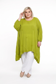 Moonshine oversized geborduurd viscose A-lijn tuniek  /in meerdere kleuren