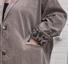 Sissi  MODA oversized katoen fijn corduroy blazer apart/in meerdere kleuren