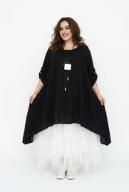 ITALIA  MODA  viscose wijde tuniek apart/ in meerdere kleuren