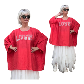 ITALIA oversized viscose top/tuniek/in meerdere kleuren