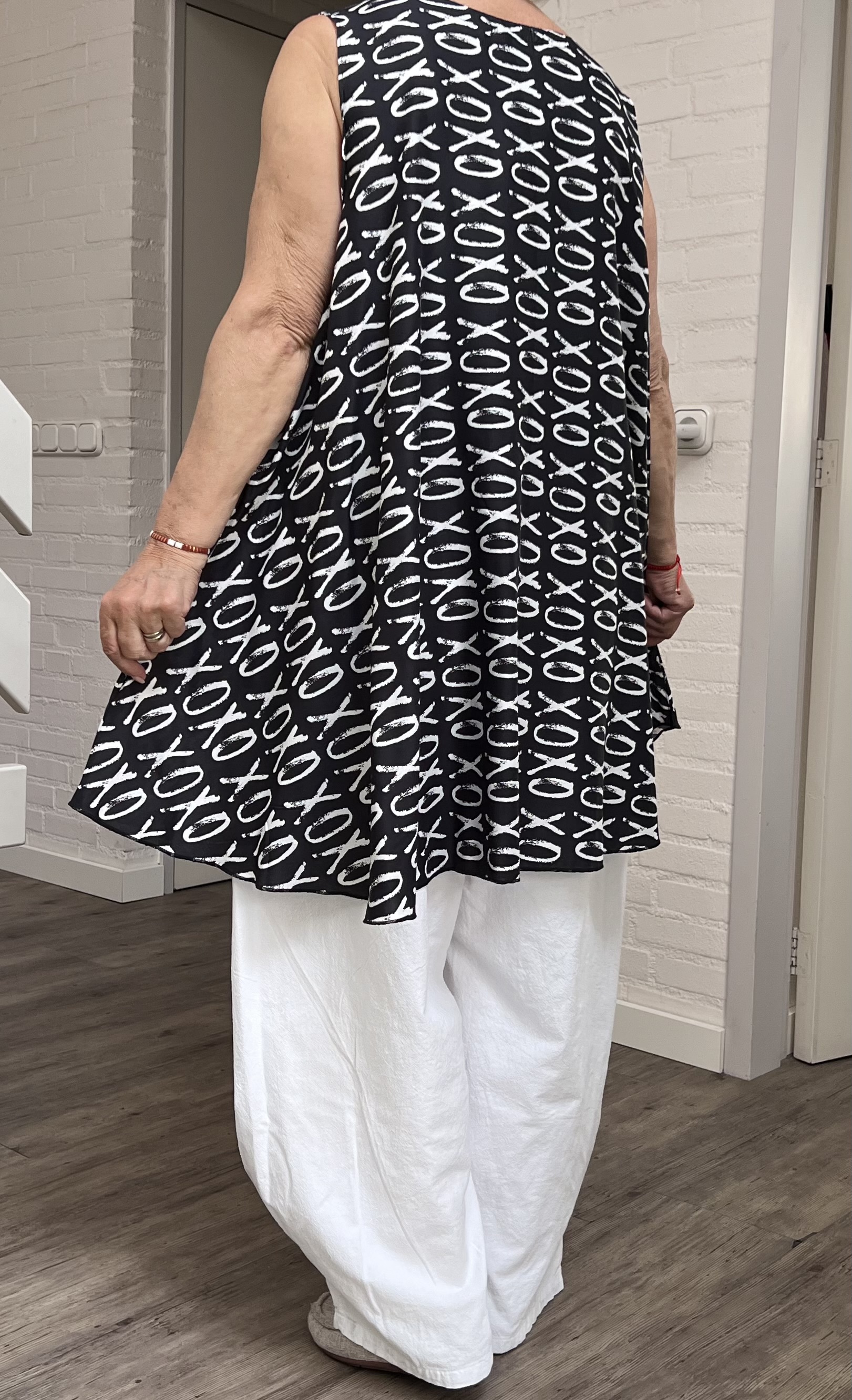 R.A.F.A.Y  viscose  A-lijn tuniek /in meerdere kleuren