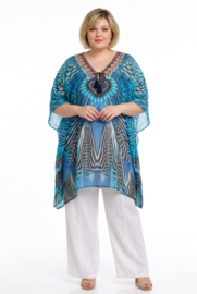 ONE OF A KIND  viscose zomer poncho/tuniek