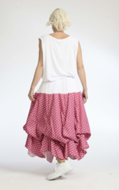 AKH oversized katoen rok met verstelbare plooien