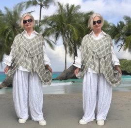 Vincenzo Allocca oversized linnen top/tuniek apart