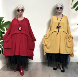 Haniya viscose mix A-lijn tuniek  stretch /in meerdere kleuren