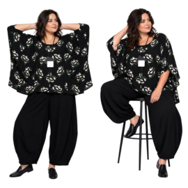 Naveed  oversized viscose punta jersey top