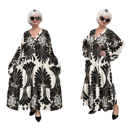 Sissi BOHO oversized A-lijn viscose jurk apart