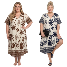 Fly Out viscose A-lijn jurk /in meerdere kleuren