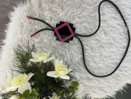 Paris Fashion design jewellery rubber collier