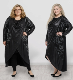 IZZY Style oversized viscose A-lijn blazer/vest stretch