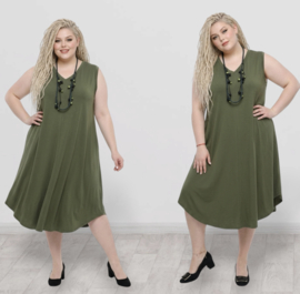 ITALIA MODA viscose A-lijn jurk stretch