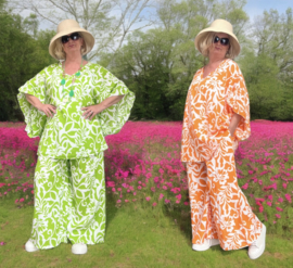 ITALIA oversized viscose blouse/ tuniek + broek apart/in meerdere kleuren