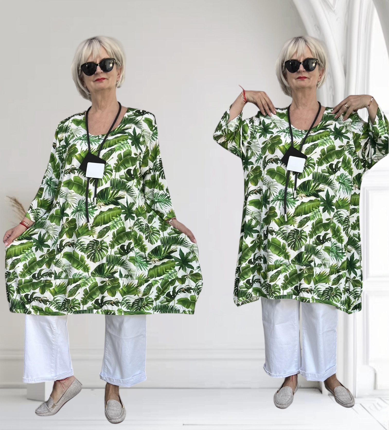 New Jersey viscose A-lijn jurk/tuniek/ stretch