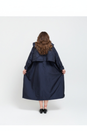 Zedd Plus oversized waterbestendig tussenjas donkerblauw