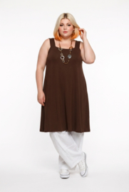 Naveed oversized viscose A-lijn tuniek/jurk stretch