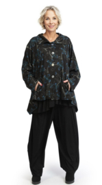 AKH oversized viscose A-lijn korte tussenjas /blazer stretch
