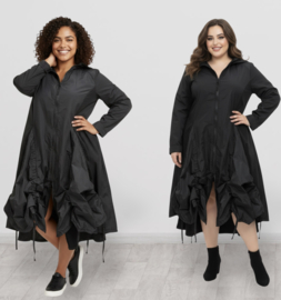 Vincenzo Allocca oversized katoen A-lijn blazer/vest/jas/aparte/stretch