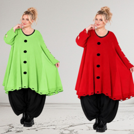AKH oversized gebreide A-lijn tuniek stretch /in meerdere kleuren