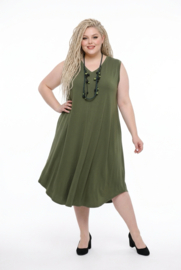 ITALIA MODA viscose A-lijn jurk stretch