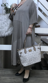 Giulia Pieralli luxe designer dames handtas ecru - Fashion glamour bag