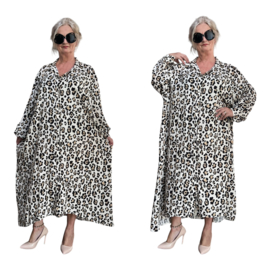 Sissi  oversized viscose jurk/hemd/tuniek apart