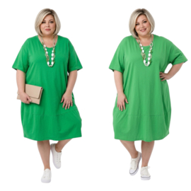 ITALIA MODA katoen A-lijn jurk stretch