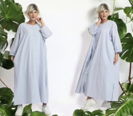 AKH oversized katoen A-lijn blazer/zomerjas tuniek apart