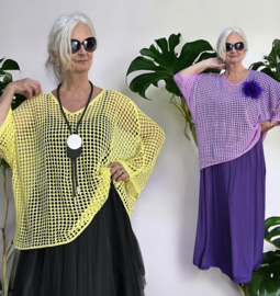 Italia Moda oversized gebreide top stretch/in meerdere kleuren