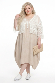 ITALIA MODA  oversized katoen BOHO korte vest  stretch/in meerdere kleuren