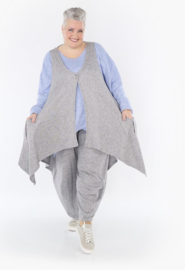 AKH A-lijn mouwloze vest stretch